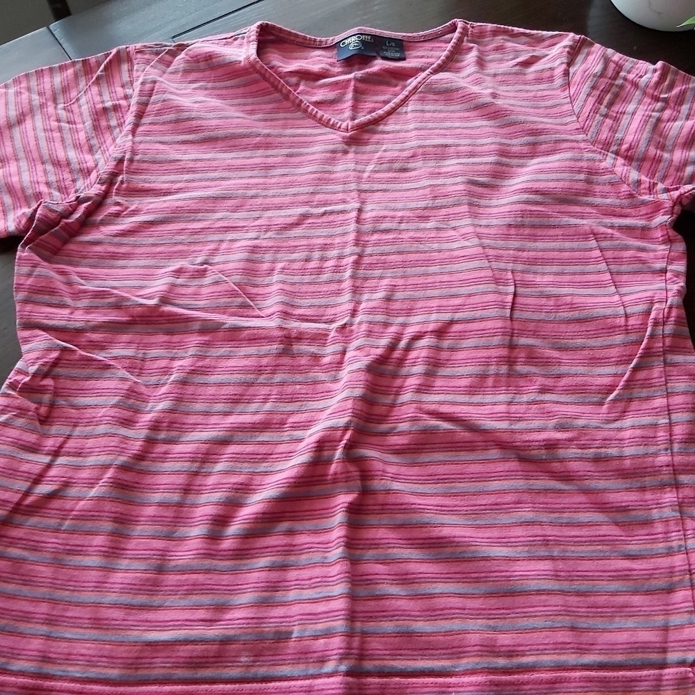 👚NEW CHEROKEE *NEW* PINK STRIPED T-SHIRT//B2B